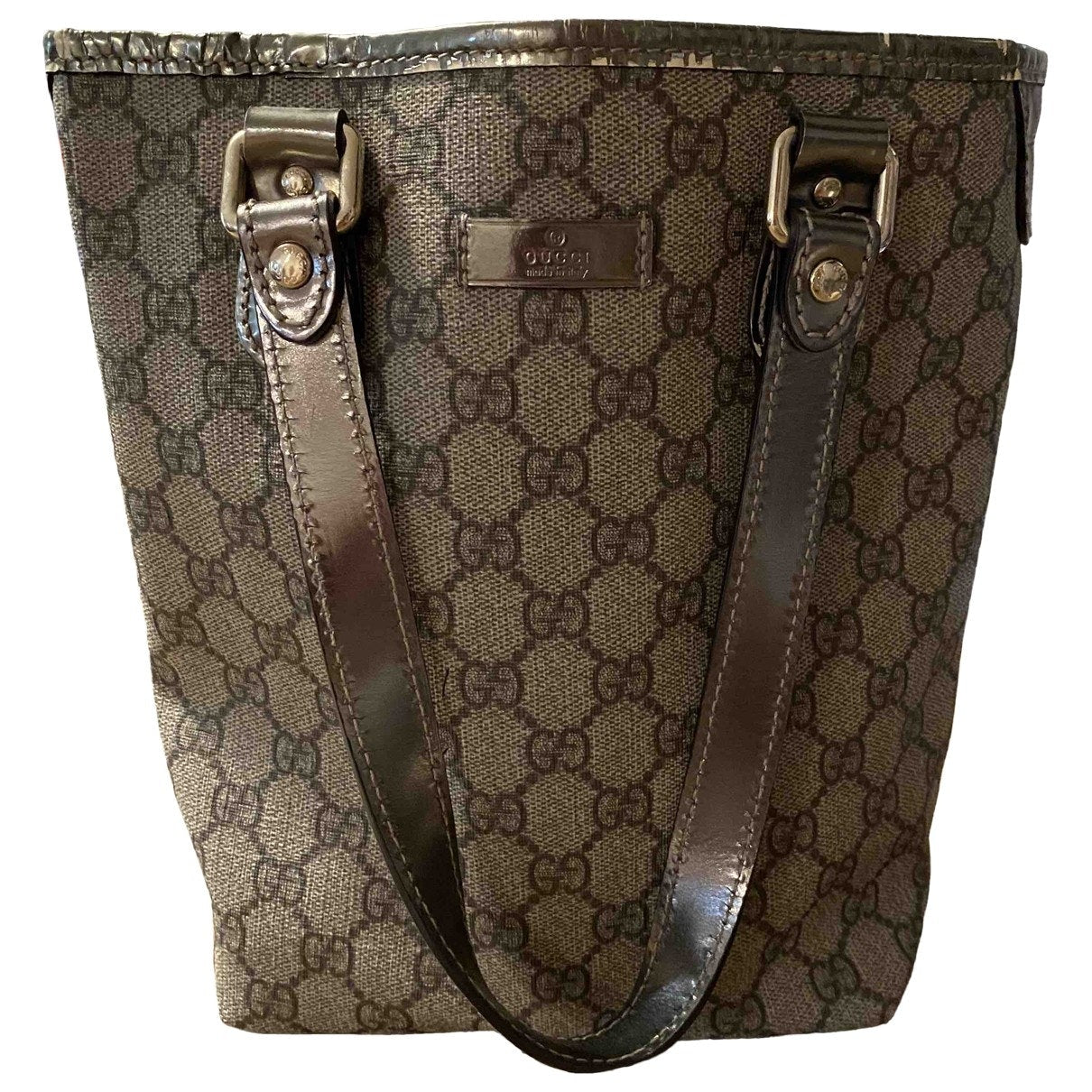 Gucci grey cloth handbag