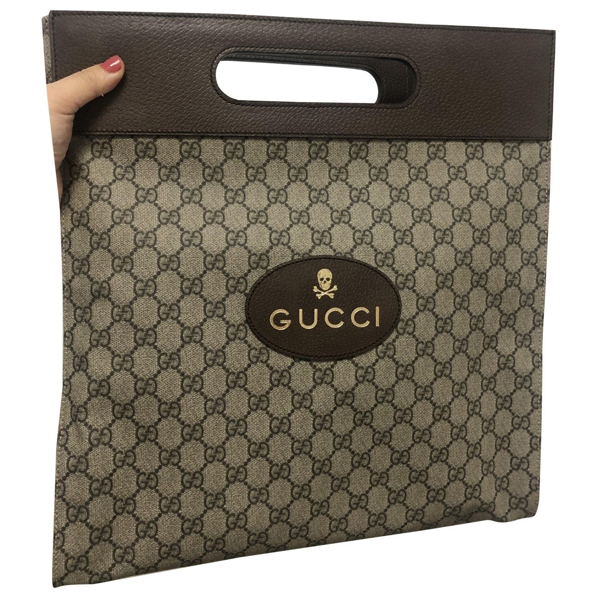 Gucci beige cloth handbag