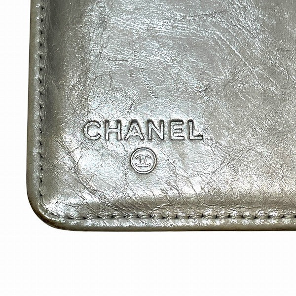 Chanel Coco Mark Leather Long Wallet