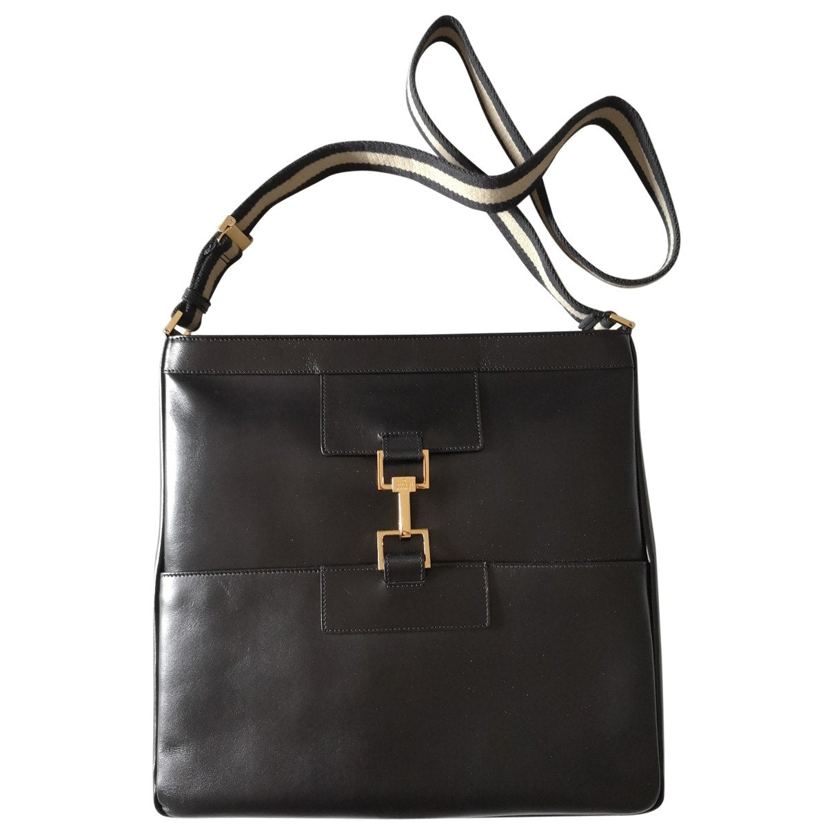 Gucci black leather handbag