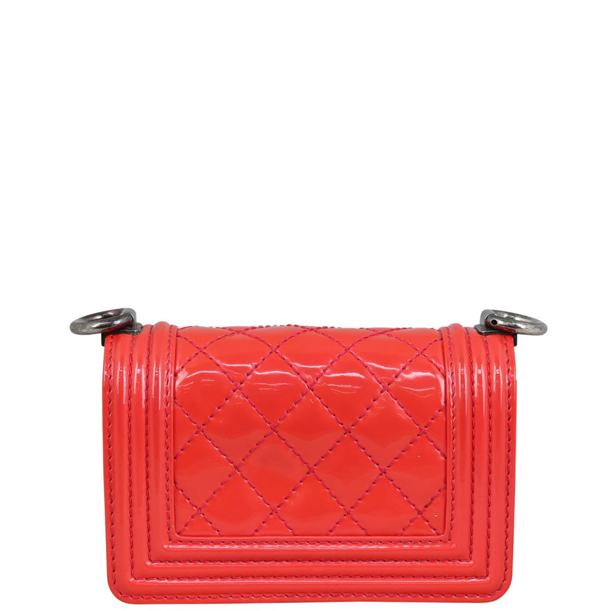 Chanel Boy Patent Handbag Mini Mini Bag