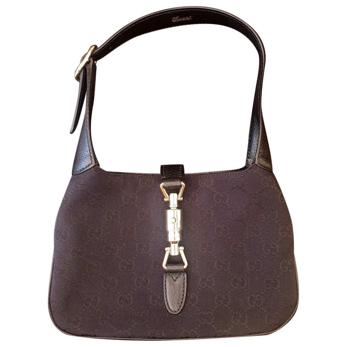 Gucci jackie black cloth handbag