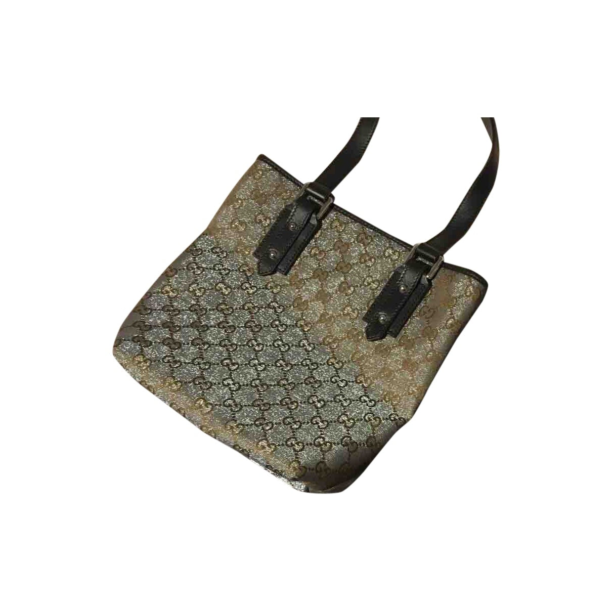 Gucci brown cloth handbag