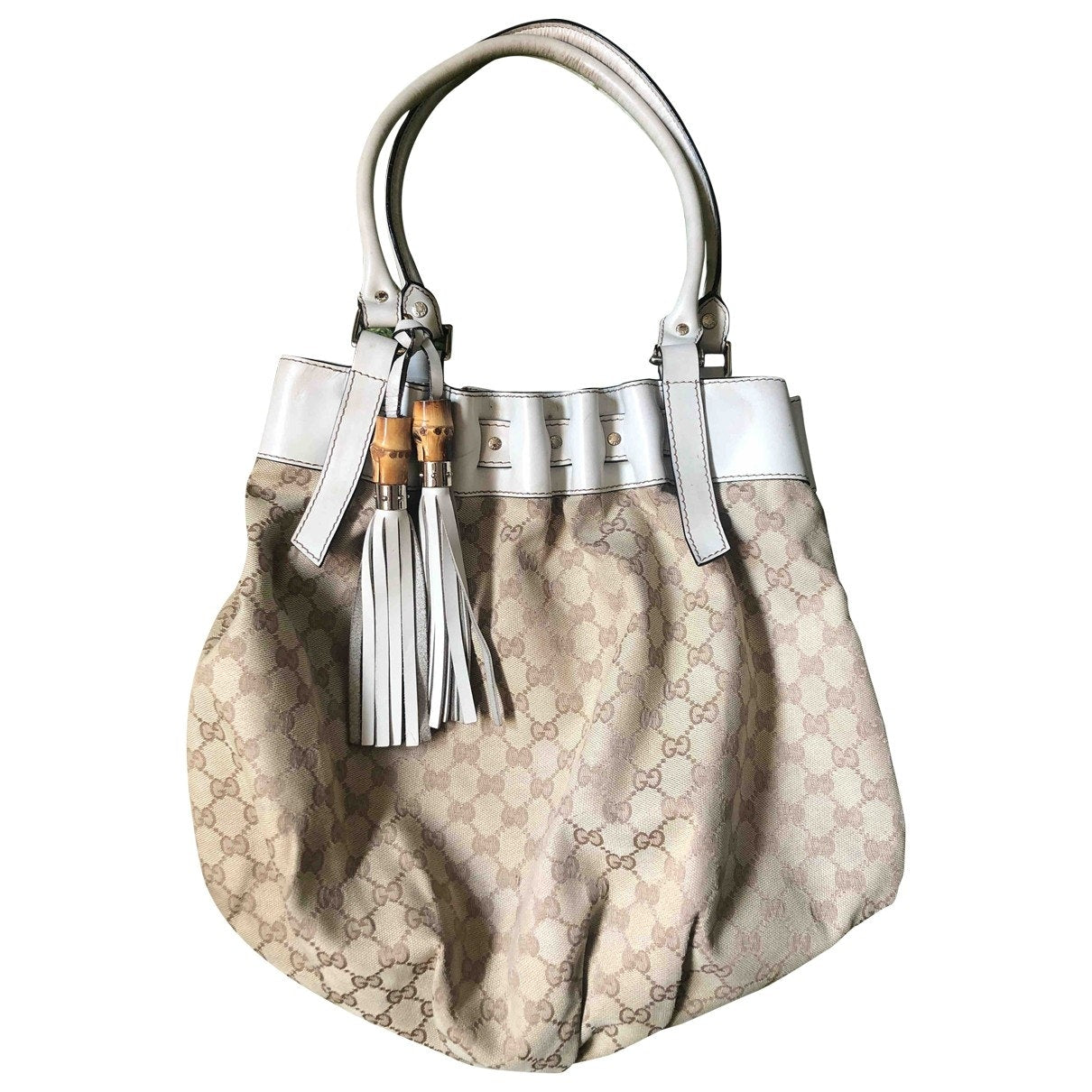 Gucci beige cloth handbag