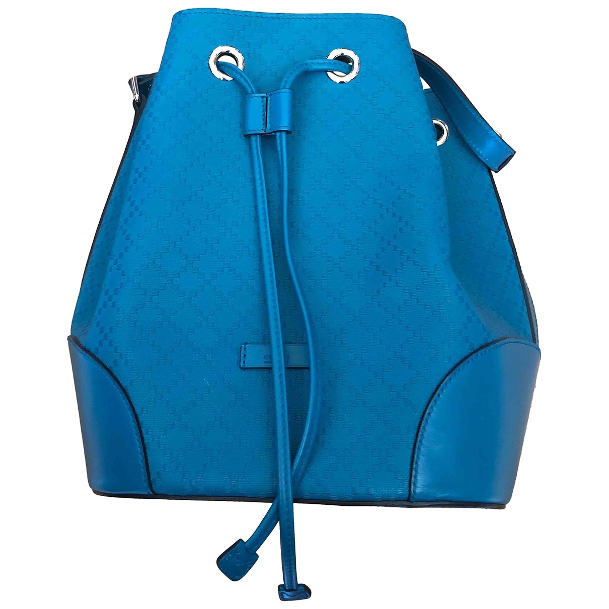 Gucci blue cloth handbag