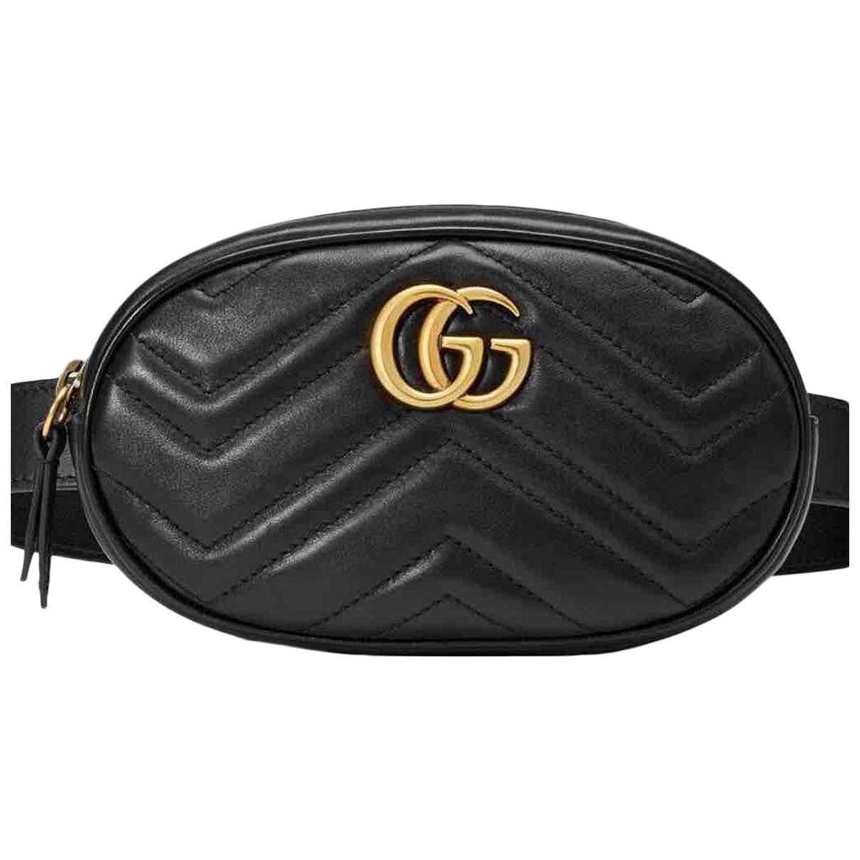 Gucci marmont black leather handbag