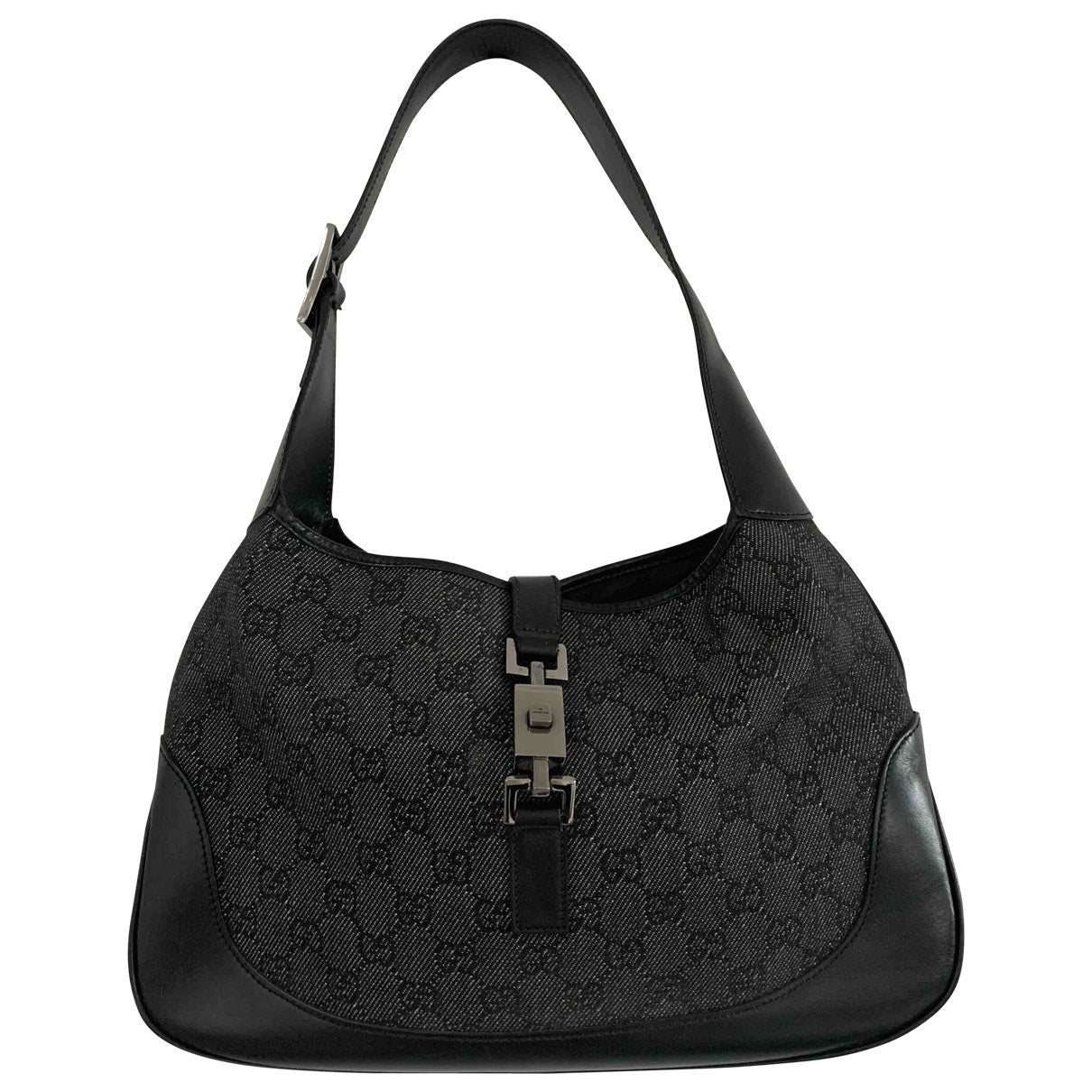 Gucci jackie black cloth handbag