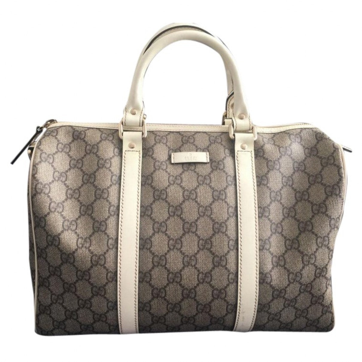 Gucci boston beige cloth handbag