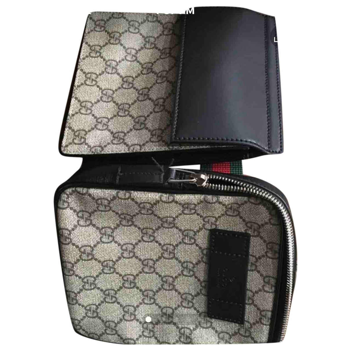 Gucci brown leather travel bag