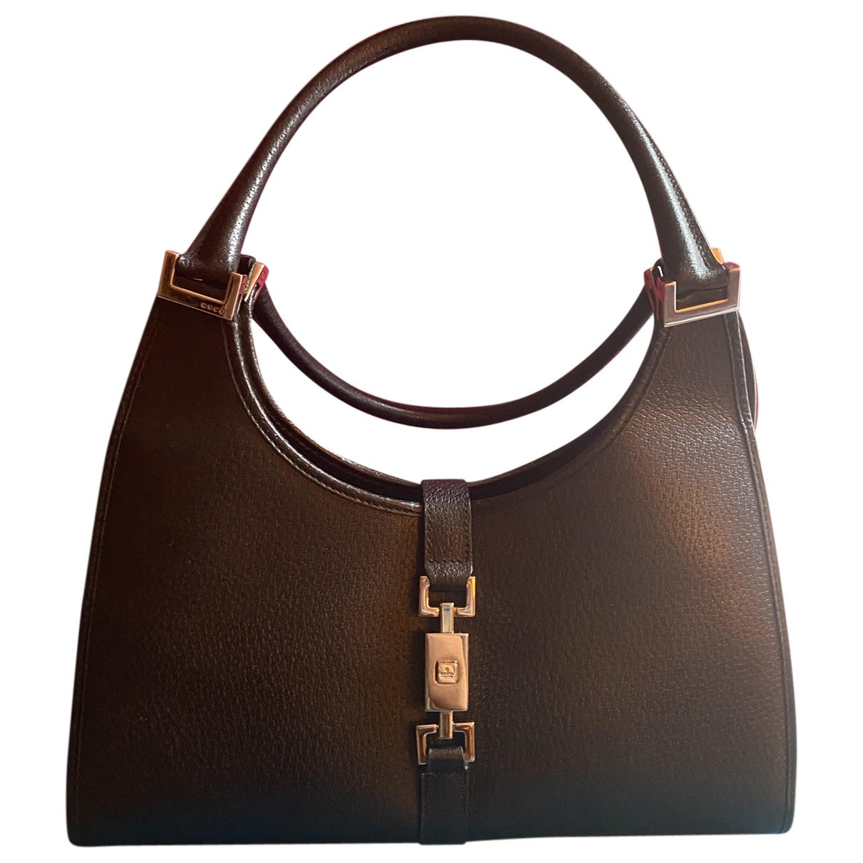 Gucci jackie black leather handbag