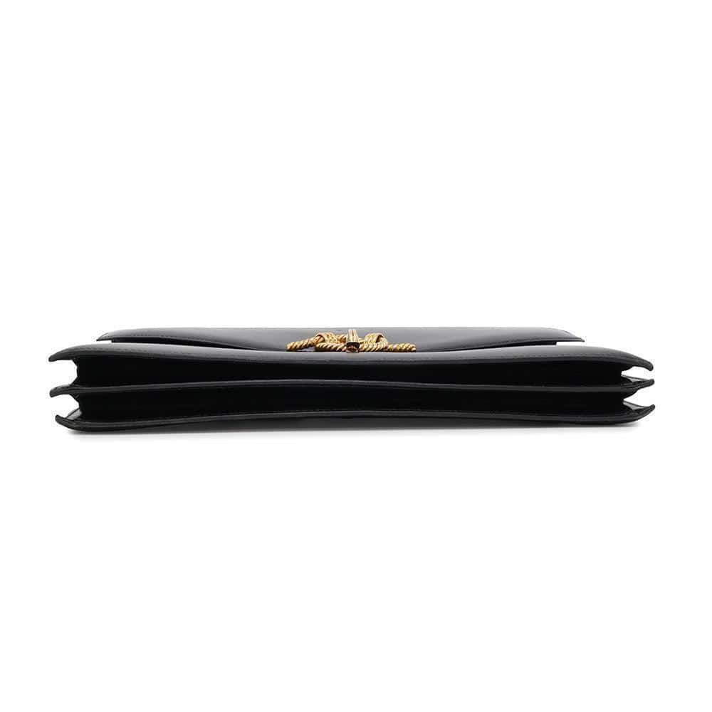 Cordrière Box Calf Handbag Leather Black Travel Bag