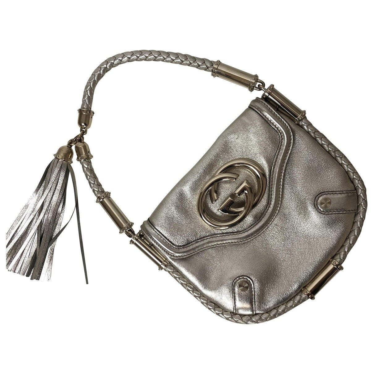 Gucci gold leather handbag