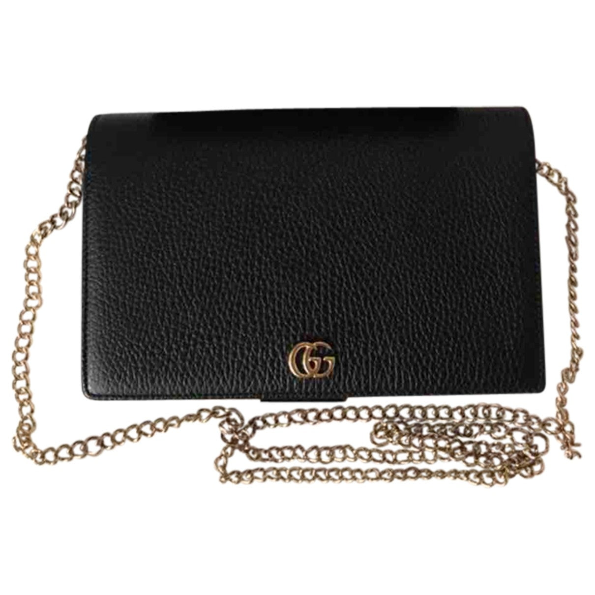 Gucci black leather handbag