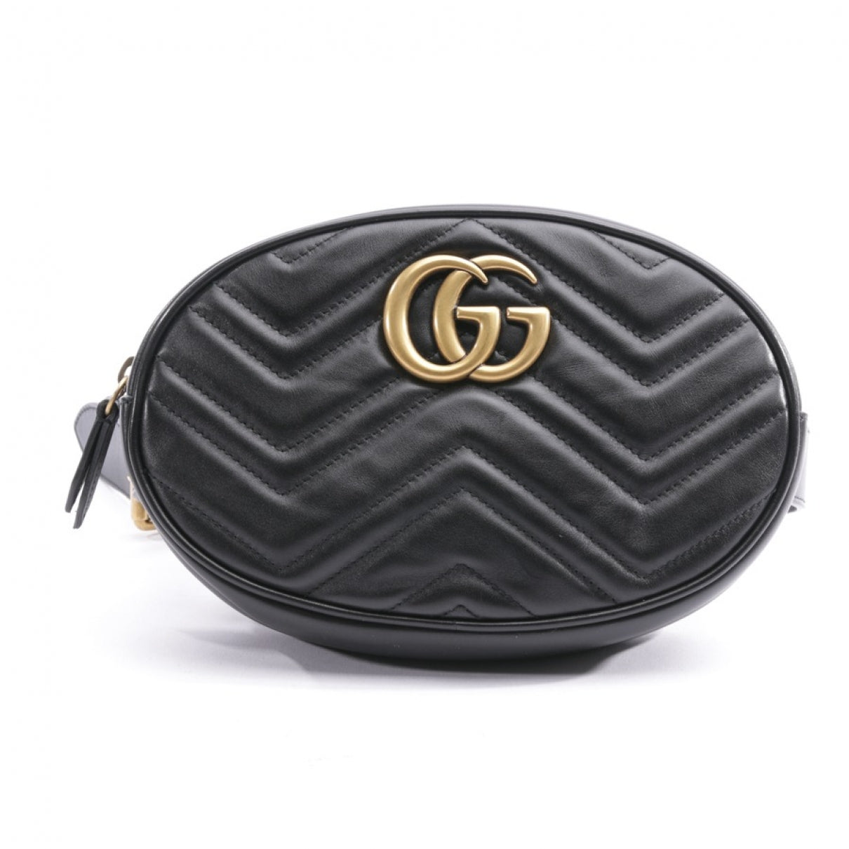 Gucci marmont black leather clutch bag