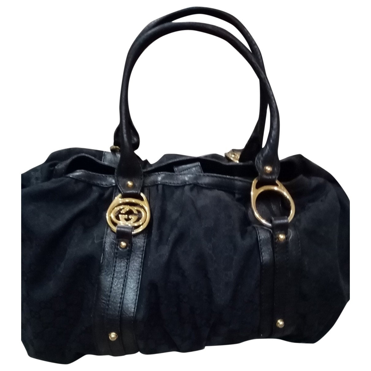 Gucci black cloth handbag