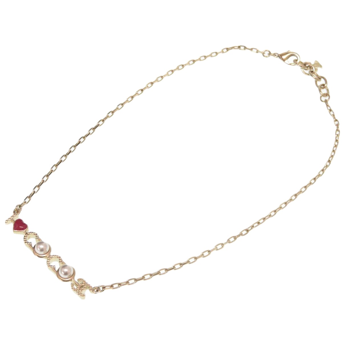 Chanel gold metal necklaces