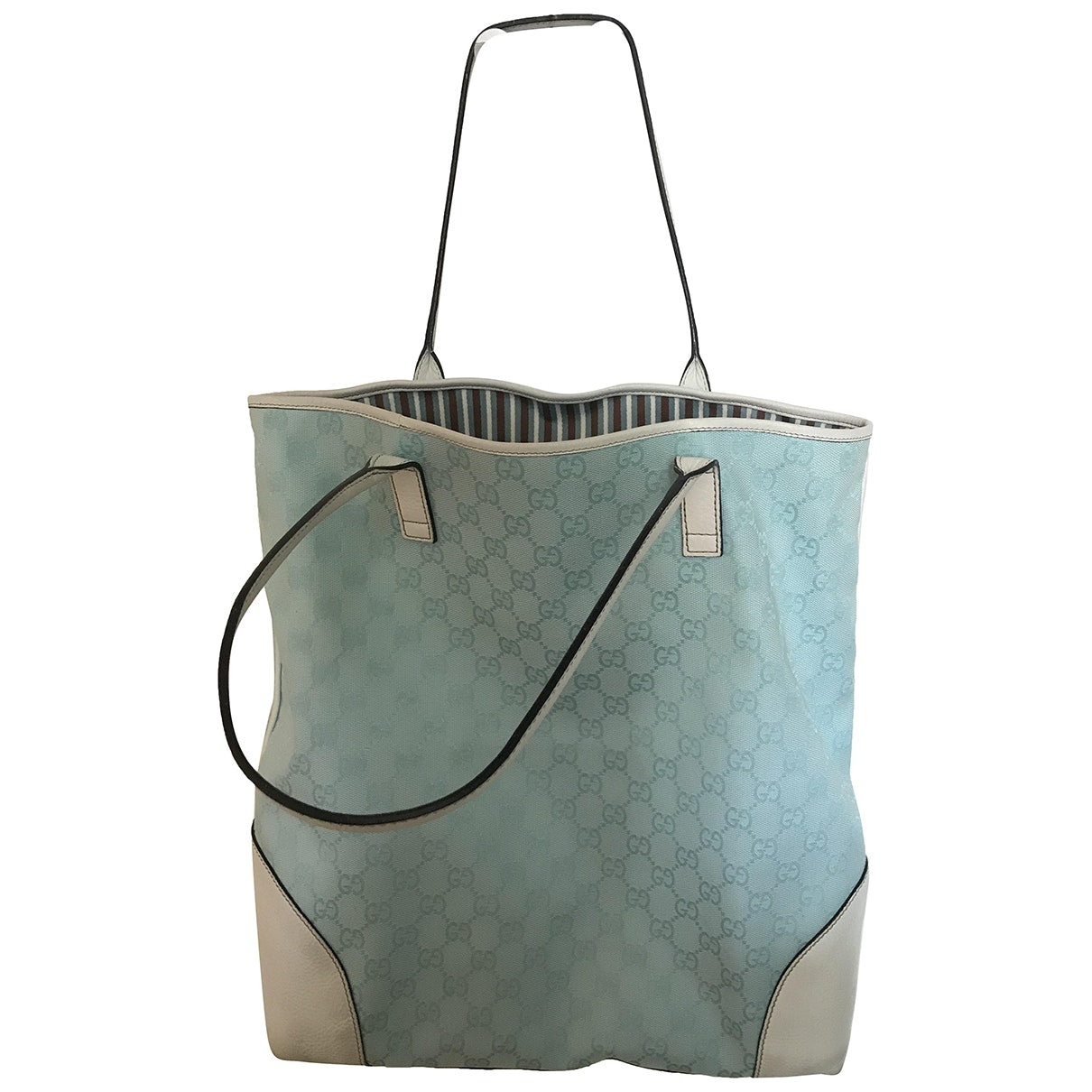 Gucci turquoise cloth handbag
