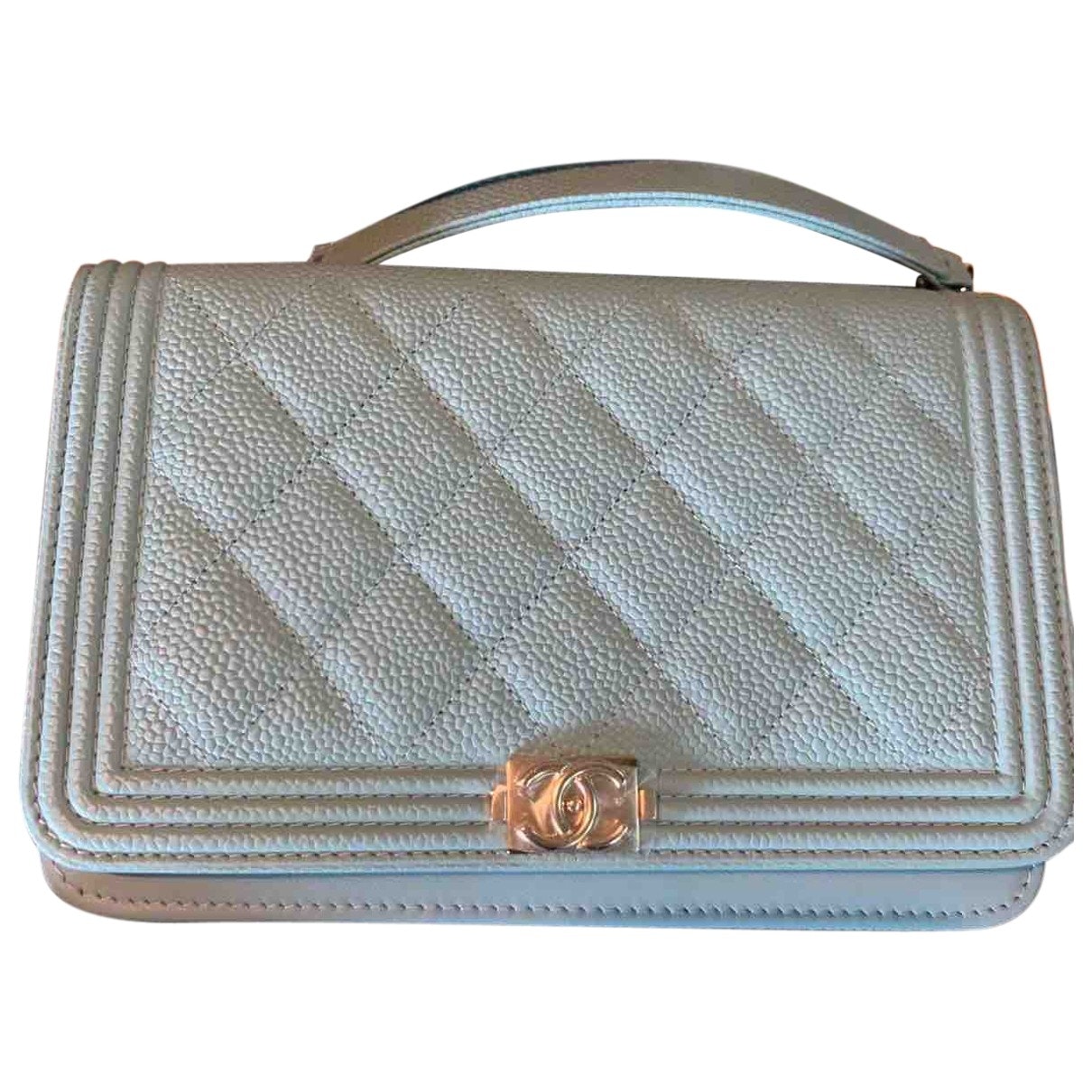 Chanel Wallet on Chain Turquoise Leather Handbag