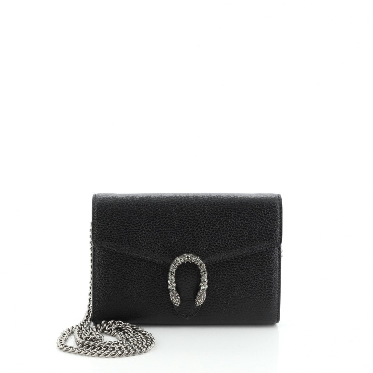 Gucci dionysus black leather handbag