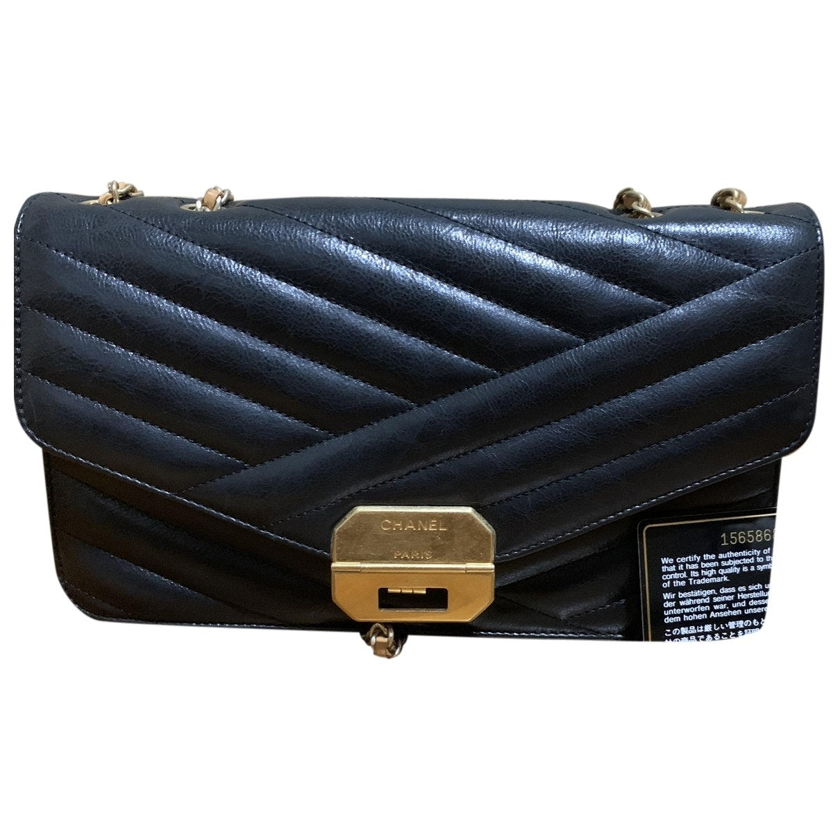 Chanel Black Leather Handbag