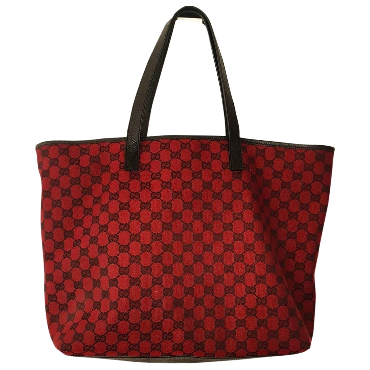 Gucci red cloth handbag