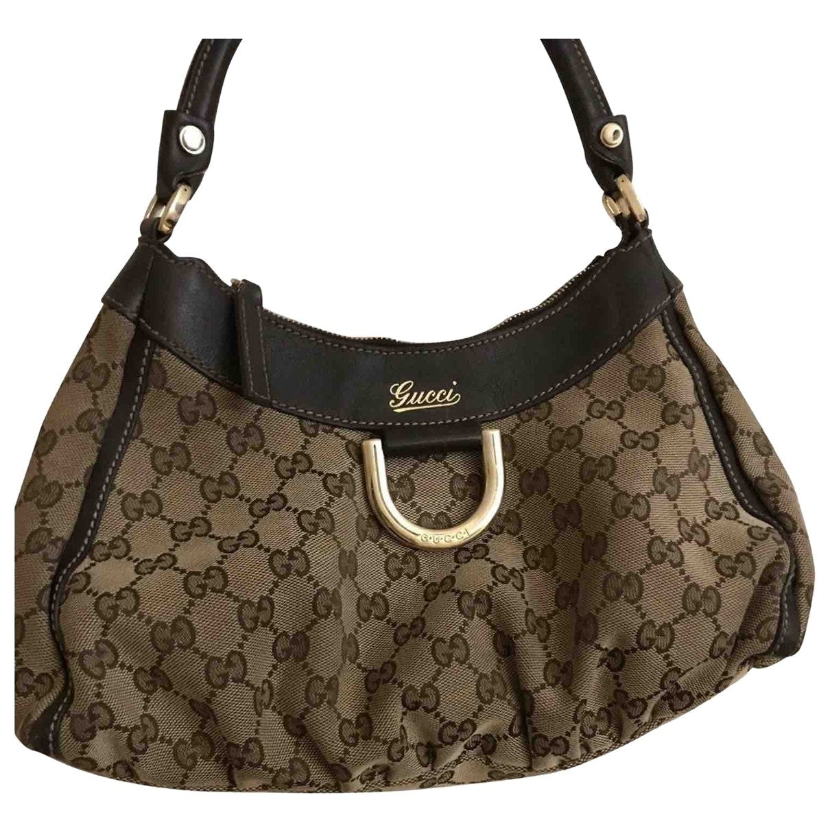 Gucci beige cloth handbag