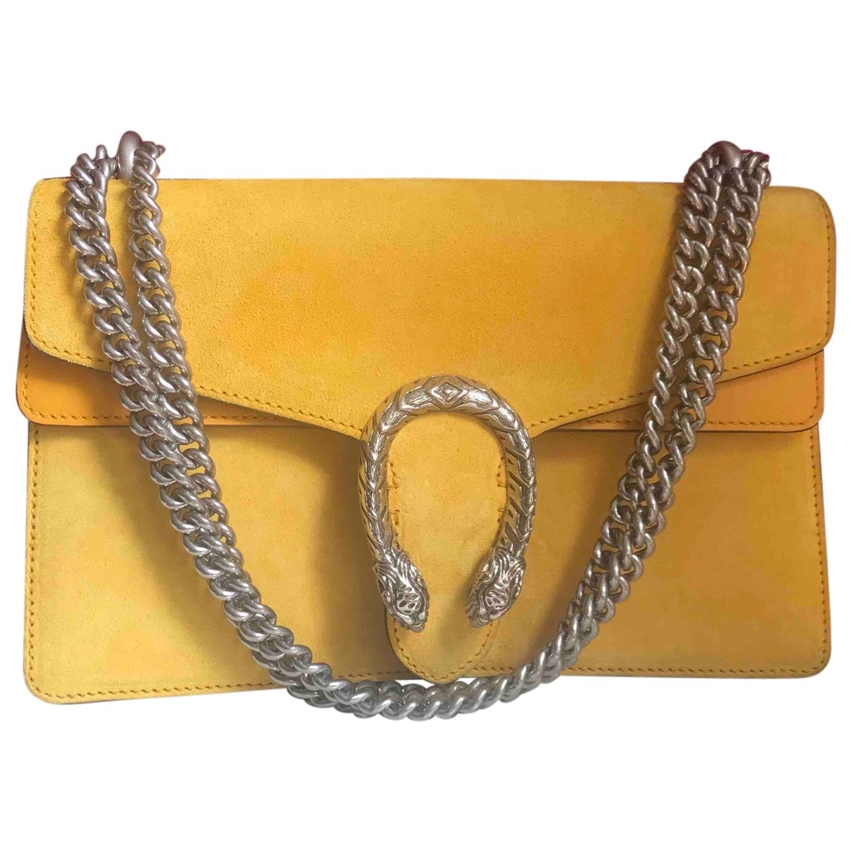 Gucci dionysus yellow suede handbag