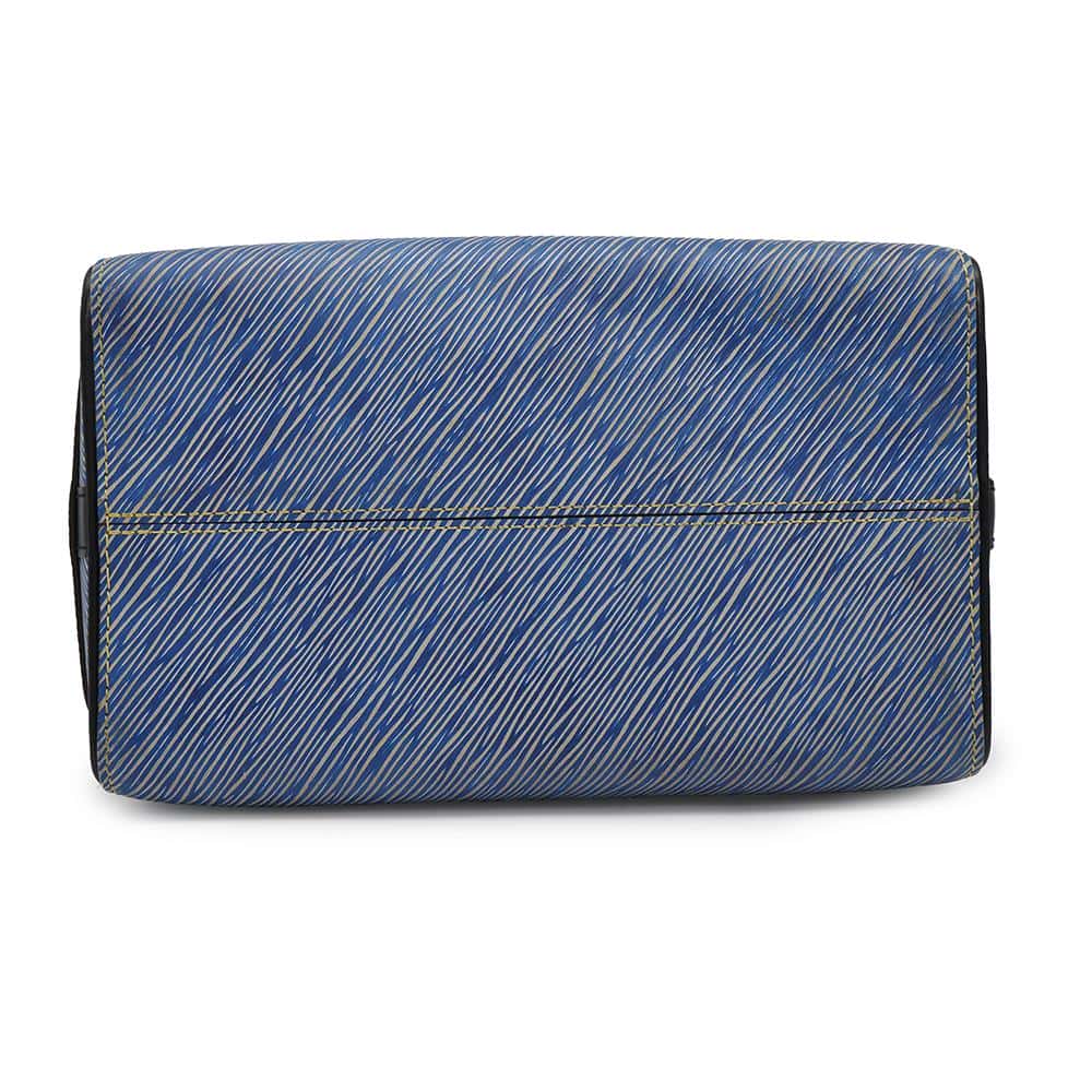 Louis Vuitton Speedy Bandouliere NoirM51280 Denim Blue Epi Handbag