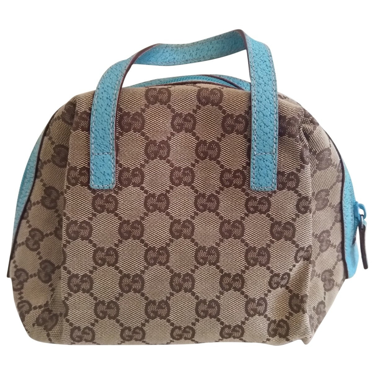 Gucci beige linen handbag