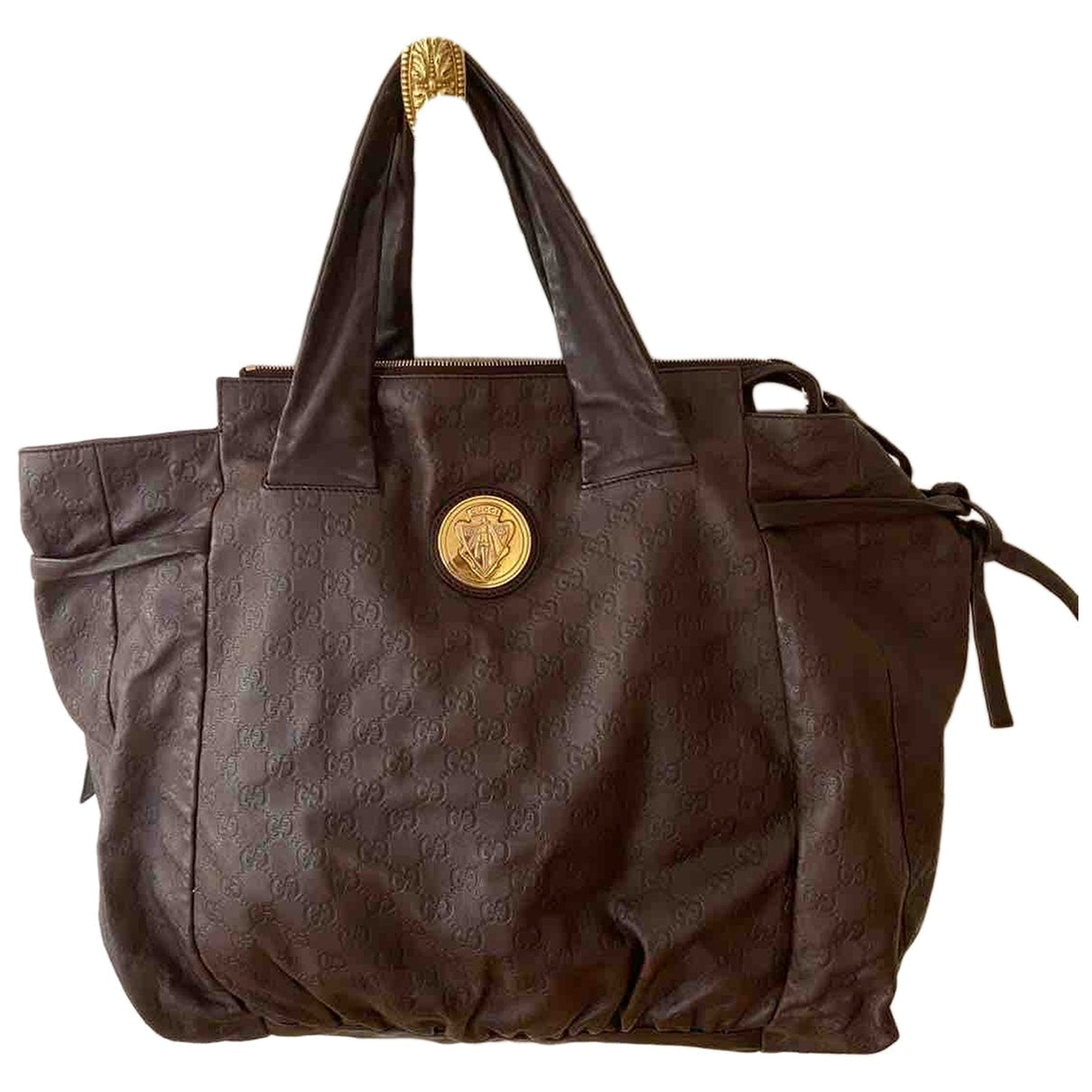 Gucci brown leather handbag