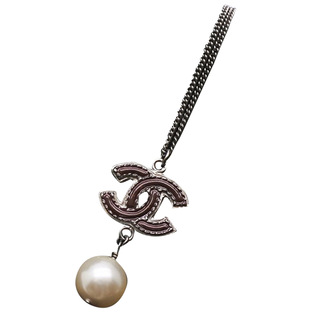Chanel CC Silver Silver Plated Necklaces