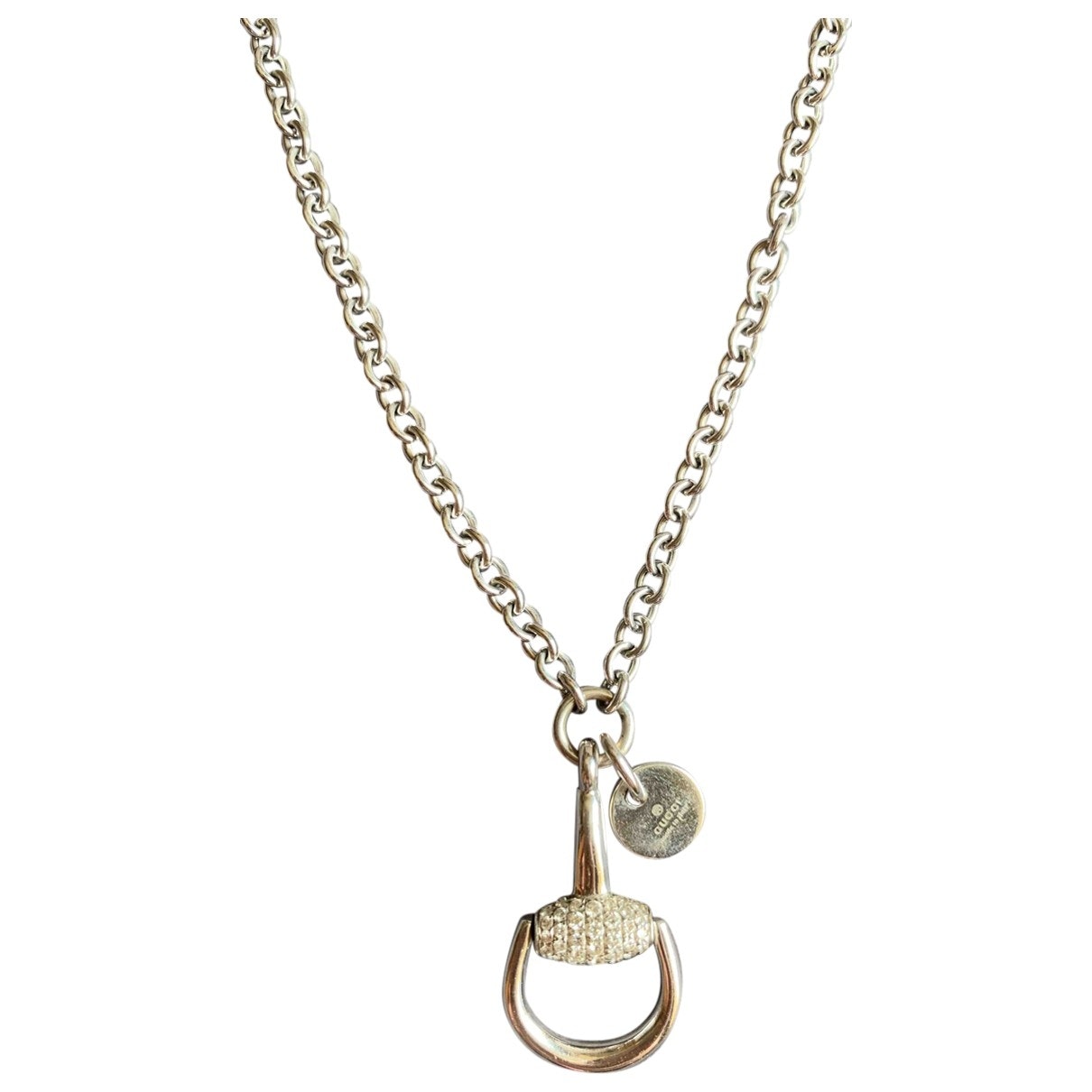 Gucci mors white gold necklaces