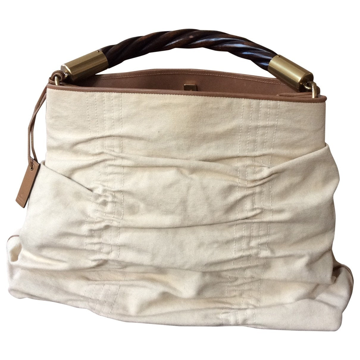 Gucci beige cloth handbag