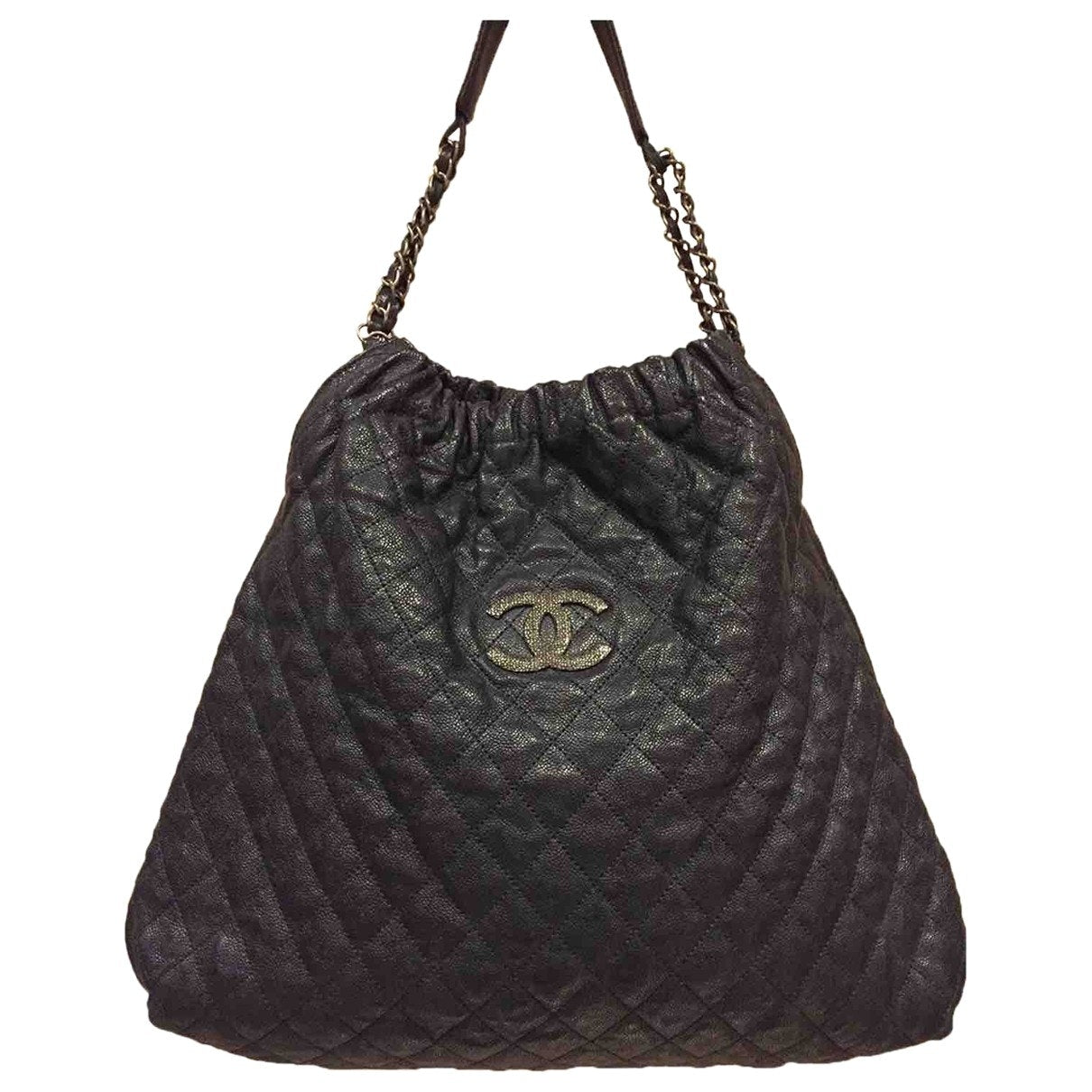 Chanel Black Leather Handbag