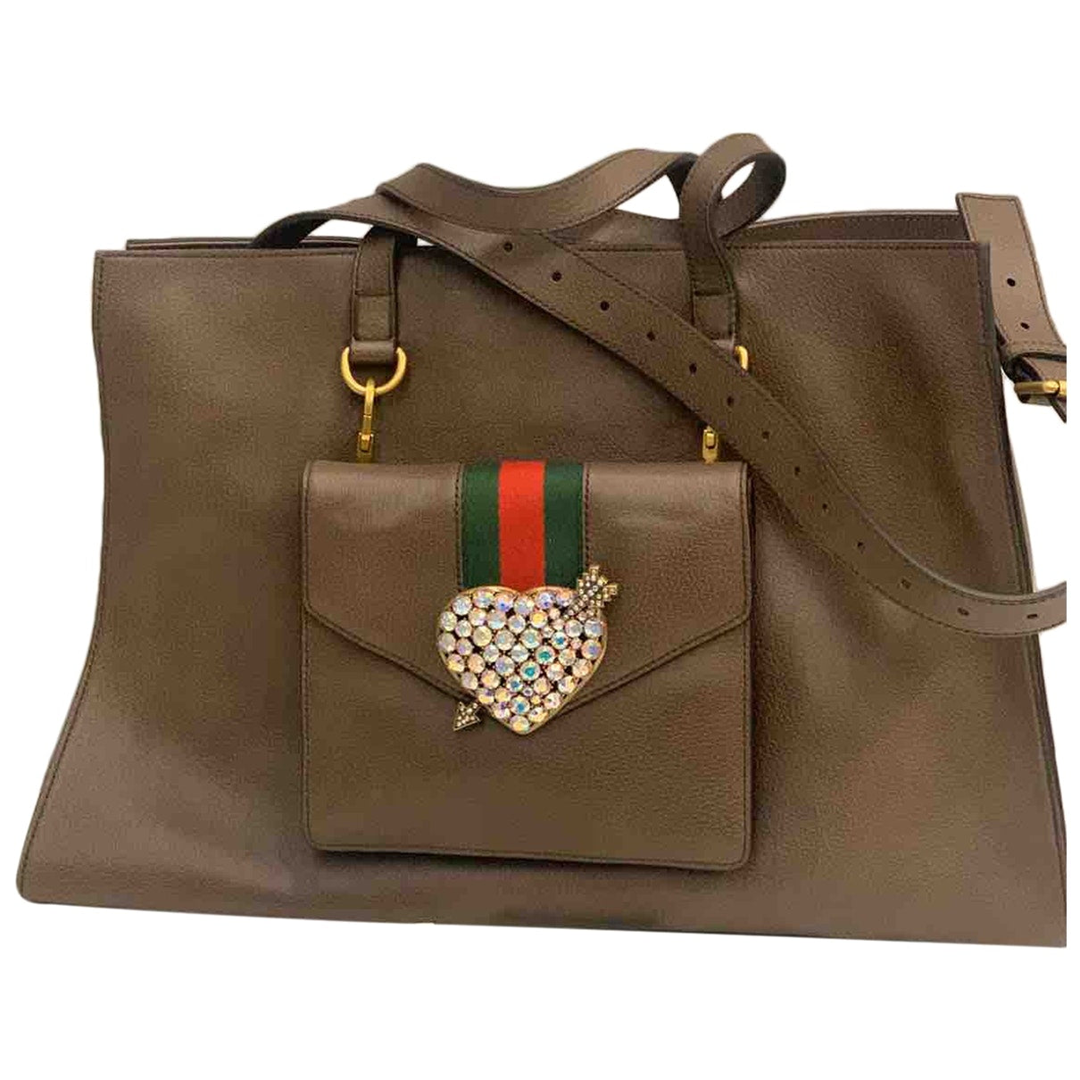 Gucci guccitotem leather handbag