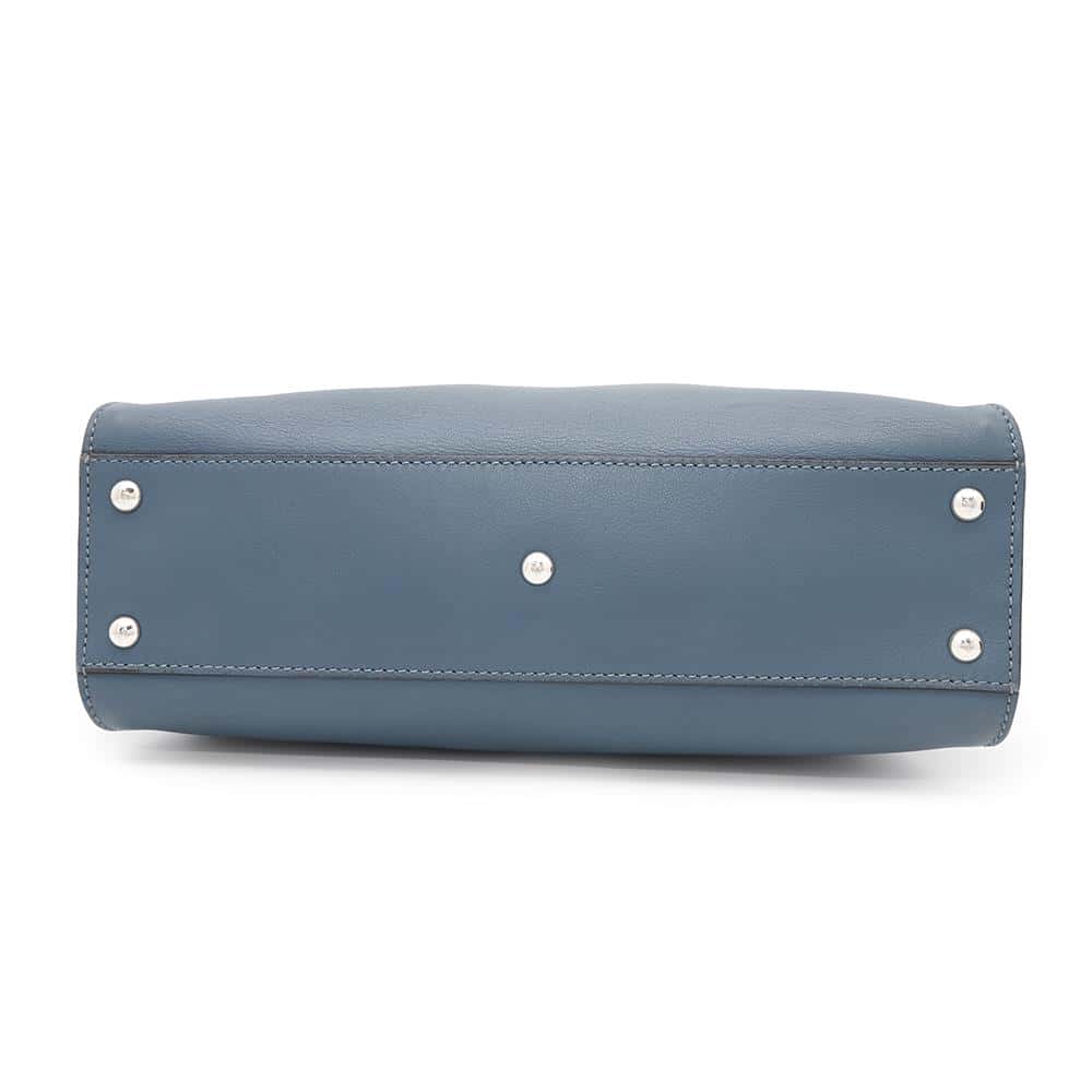 Fendi Peekaboo 2Waybag Dark Blue8Bn290 Leather Travel Bag