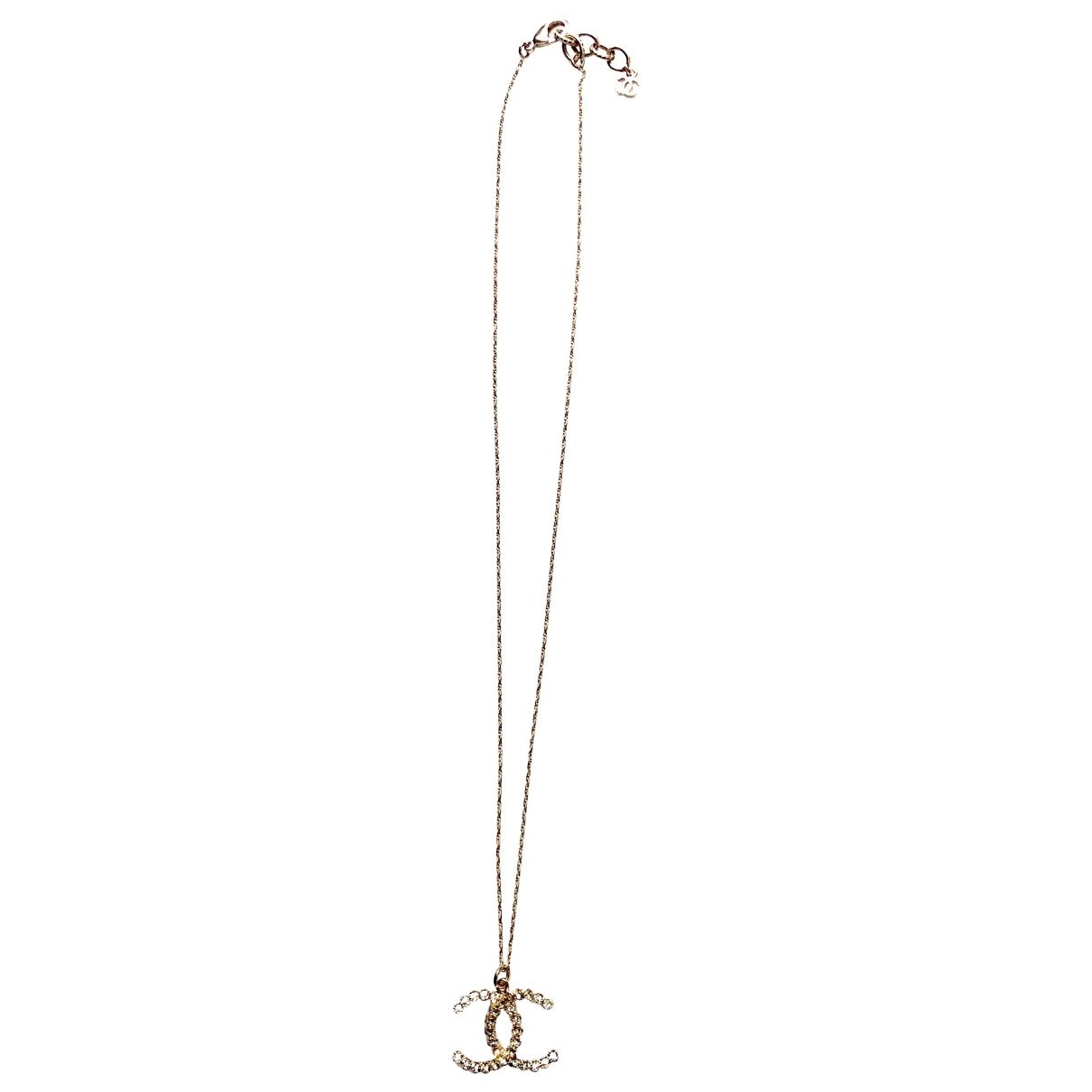 Chanel cc gold metal pendants