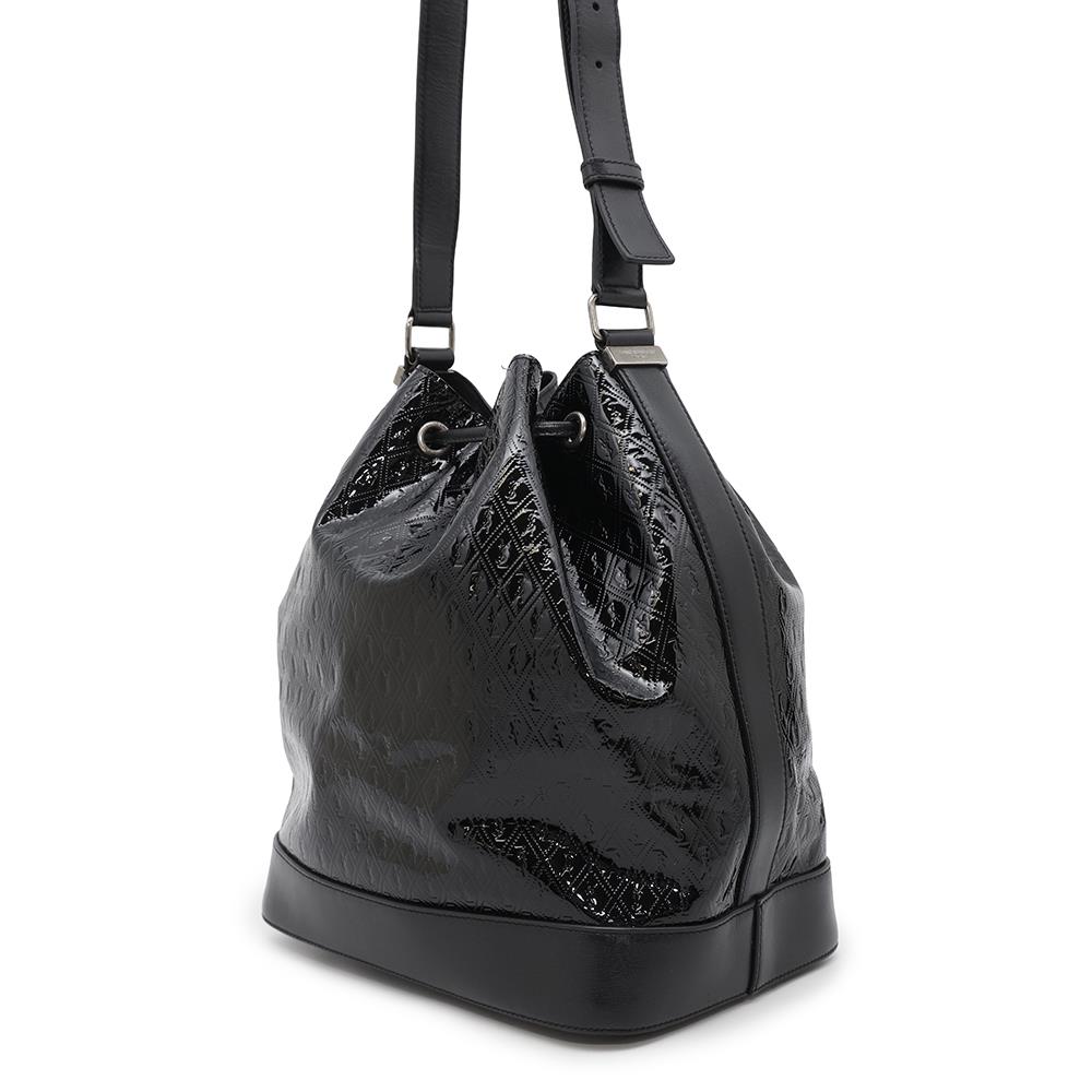 Saint Paris Bucket Bag Black568606 Patent Leather Monogram