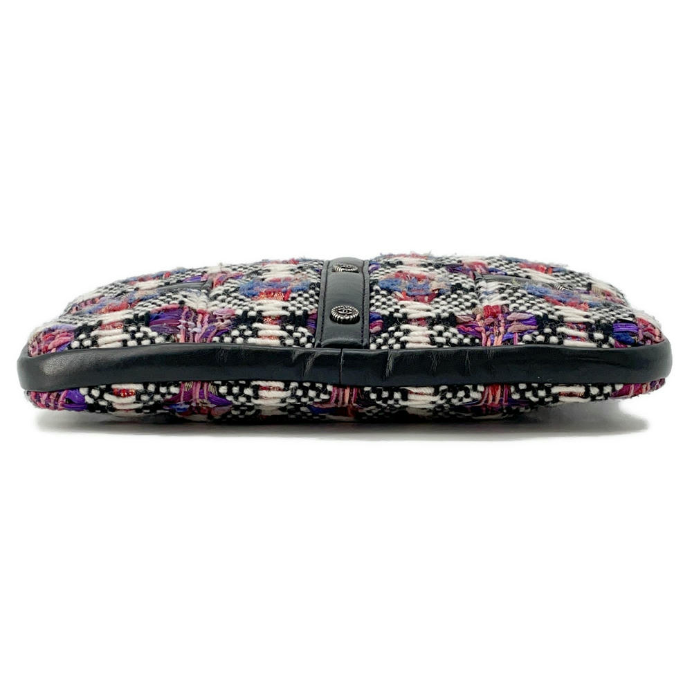 Chanel Girl ChainShoulder Tweed Lambskin Multicolor Black Shoulder Bag