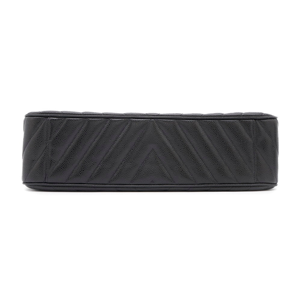 Chanel V Stitch ChainShoulder BlackA03660 Caviar Leather Shoulder Bag