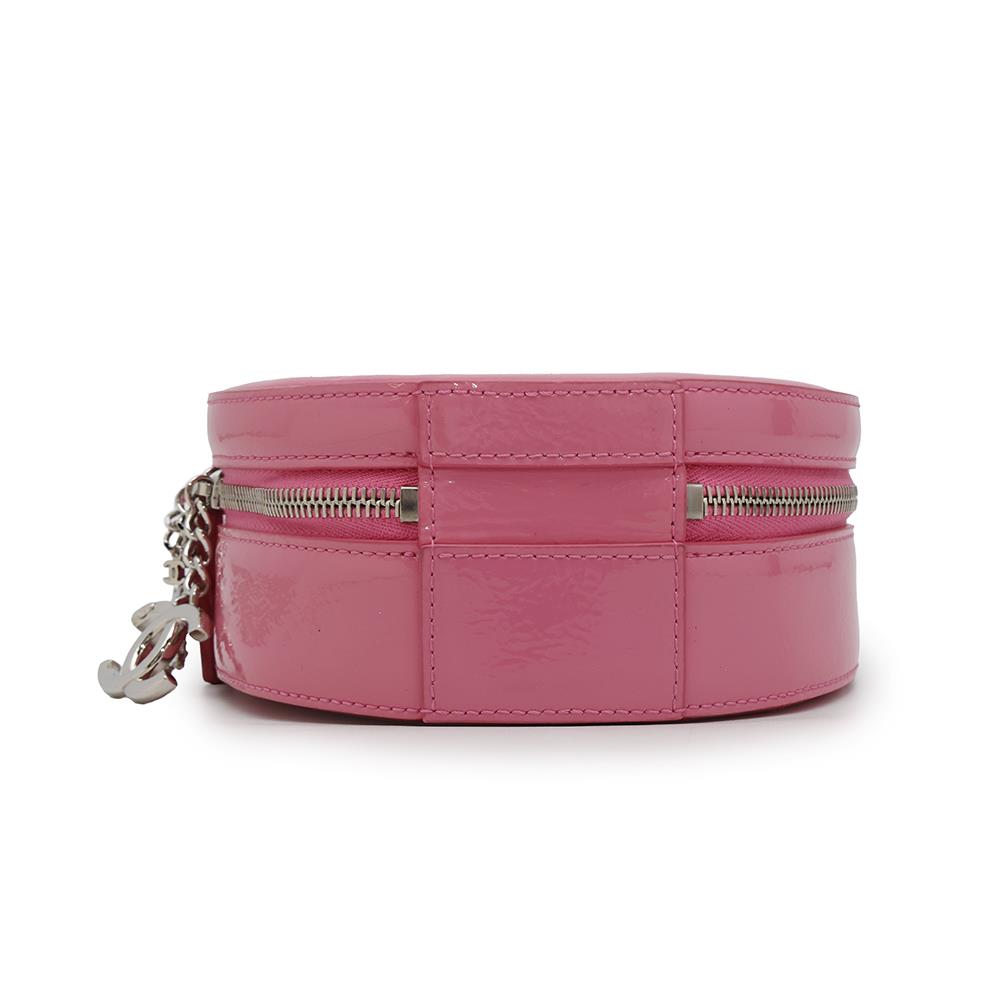 Chanel Round As Earth ChainShoulder PinkA91946 Patent Leather Shoulder Bag