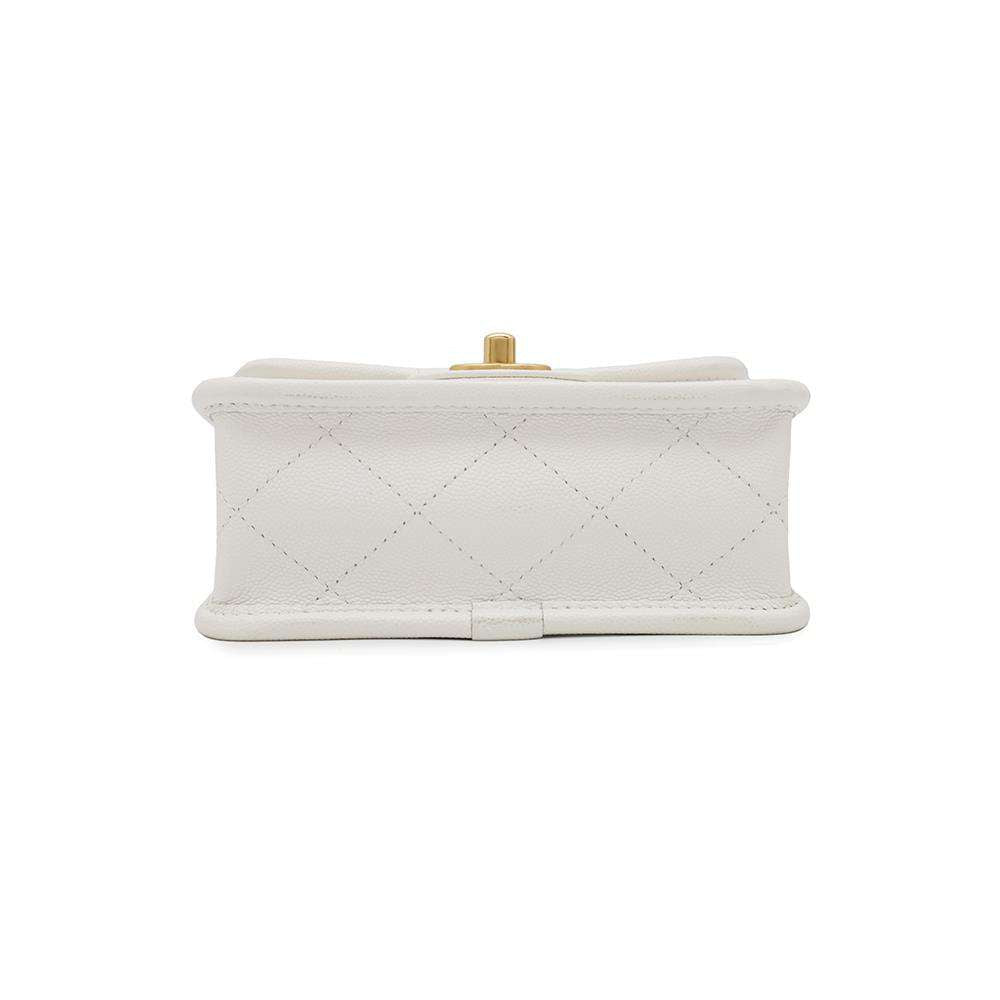Chanel Matelasse 2WAY ChainShoulder WhiteAS3652 Caviar Leather Shoulder Bag