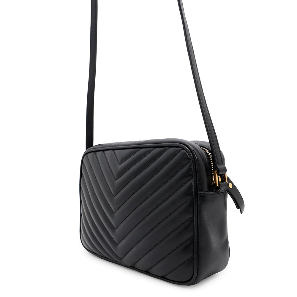 Saint Paris Lu Camera Shoulder Bag Black520534 Leather