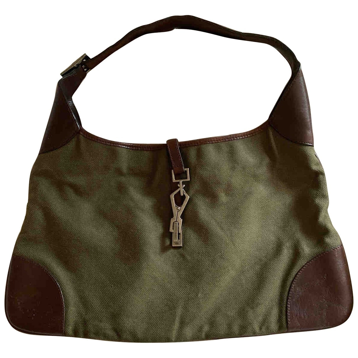 Gucci jackie green cloth handbag