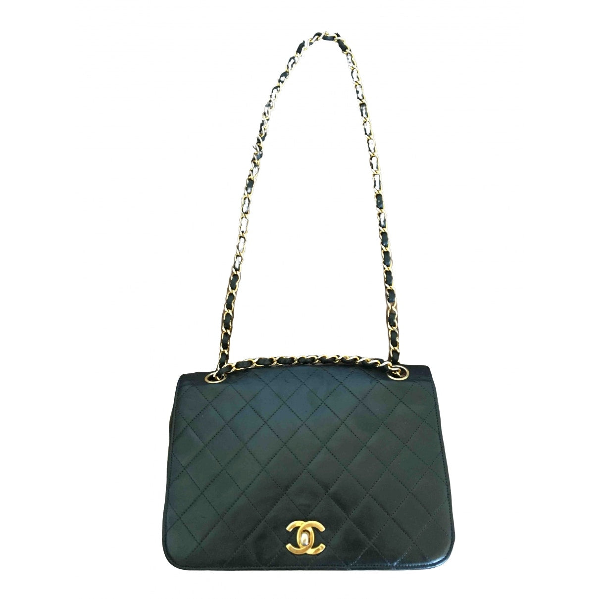 Chanel Black Leather Handbag