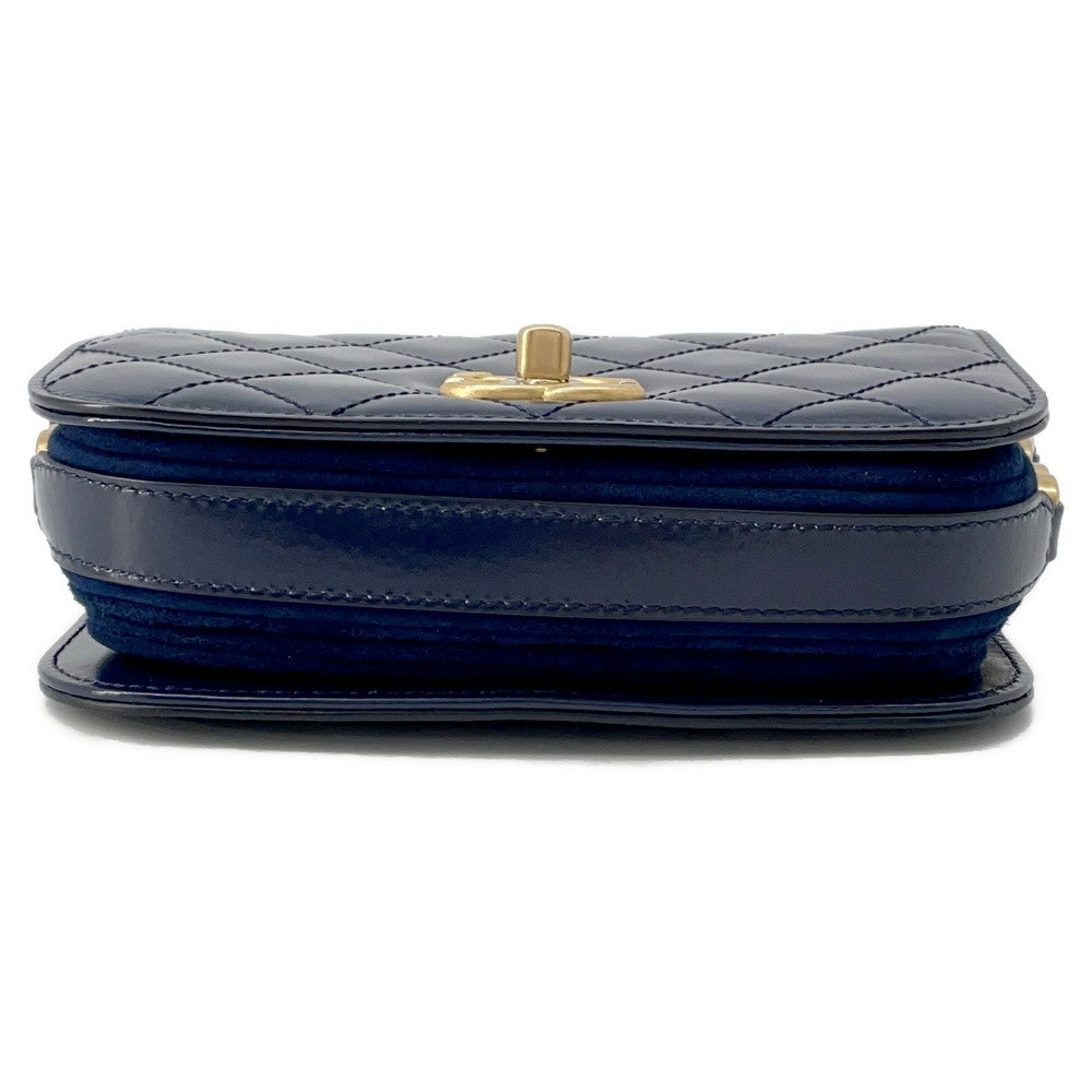 Chanel Matelasse Full Flap BlueAS3402 Calf Leather Shoulder Bag