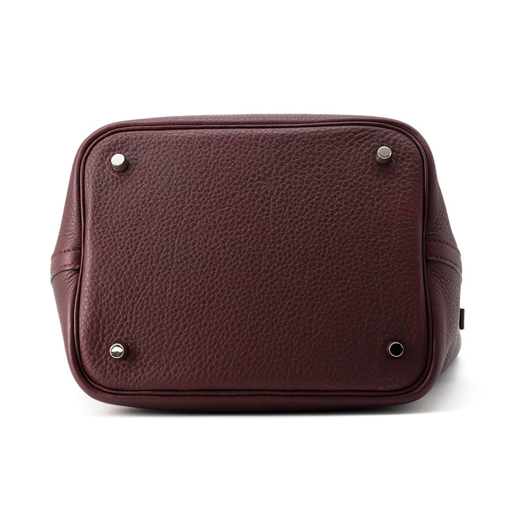 Picotin Prune Taurillon Clemence Size Mm Handbag Travel Bag