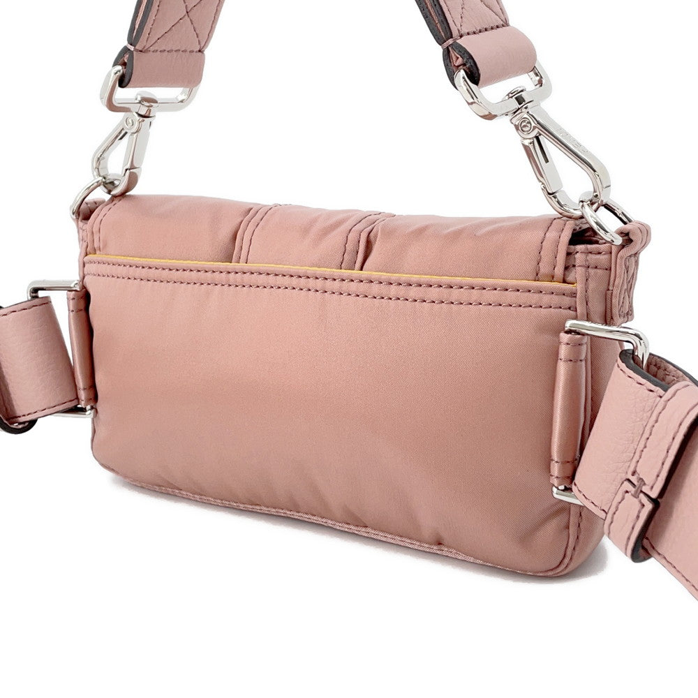 Fendi Mamma Shoulder Bag Porter Collaboration Pink7As138 Nylon Bucket