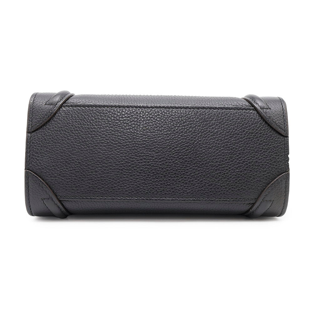 Luggage Shopper Size Nano Handbag Leather Black Travel Bag