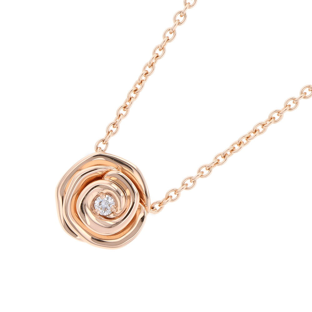 Dior Jewelry ?Rose Tulle Necklace Pink Gold Large